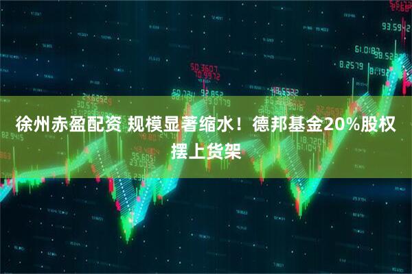徐州赤盈配资 规模显著缩水！德邦基金20%股权摆上货架
