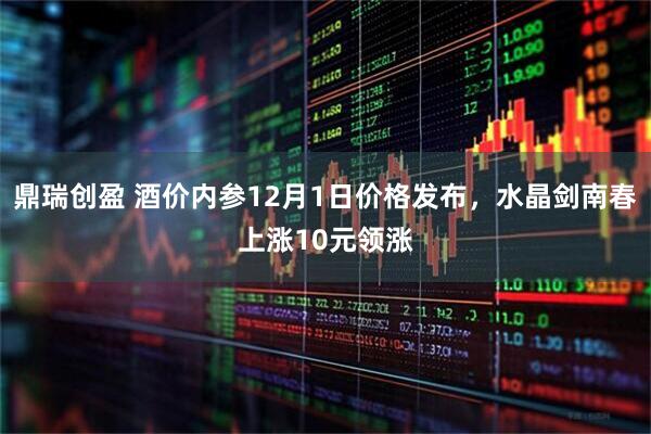 鼎瑞创盈 酒价内参12月1日价格发布，水晶剑南春上涨10元领涨