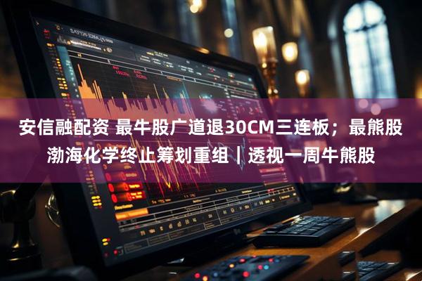 安信融配资 最牛股广道退30CM三连板；最熊股渤海化学终止筹划重组｜透视一周牛熊股