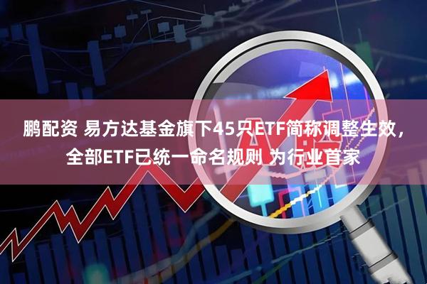 鹏配资 易方达基金旗下45只ETF简称调整生效，全部ETF已统一命名规则 为行业首家
